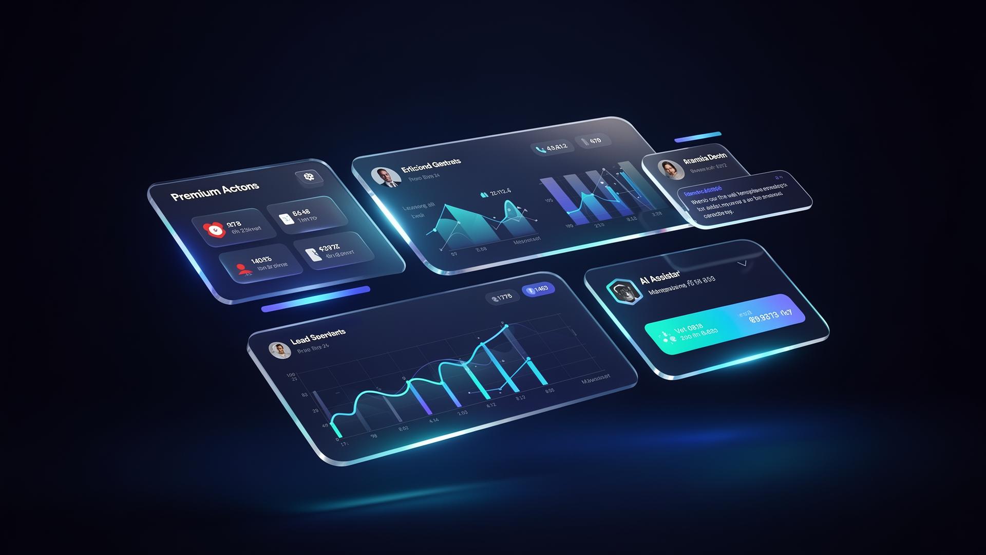 FmediaTech AI dashboard with leads, bookings and analytics